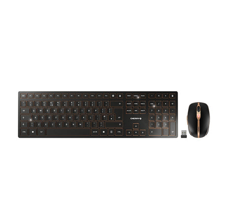 CHERRY DW 9100 SLIM keyboard Mouse included Universal RF Wireless + Bluetooth QWERTY UK English Black CHERRY DW 9100 SLIM keyboard Mouse included Universal RF Wireless + Bluetooth QWERTY UK English Black